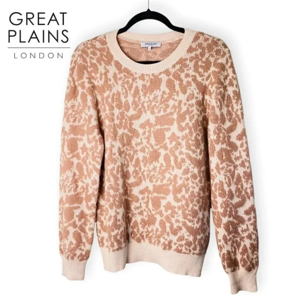 Great Plains London Peach Pullover Long Sleeve Sweater